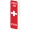 Brady First Aid Station, 4 in x 12 in, Rectangle, Plastic, 50685 50685 - alternate 1